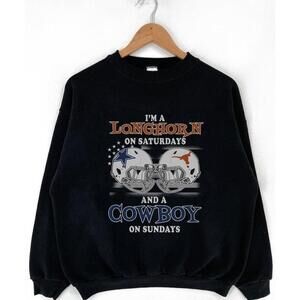 I_M A Texas Longhorns On Saturdays Dallas Cowboys Sweatshirt